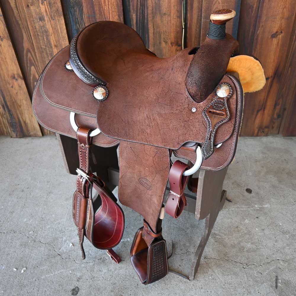 16" TESKEY'S ROPING SADDLE Saddles Teskey's Saddlery