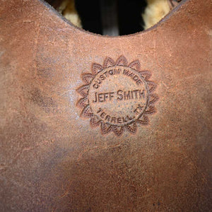 15" USED JEFF SMITH TEAM ROPING SADDLE Saddles Jeff Smith   