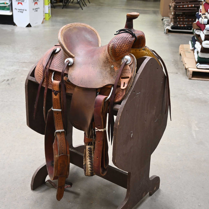 12" USED TESKEY'S JR RANCH ASSOCIATION SADDLE