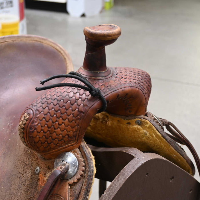 12" USED TESKEY'S JR RANCH ASSOCIATION SADDLE