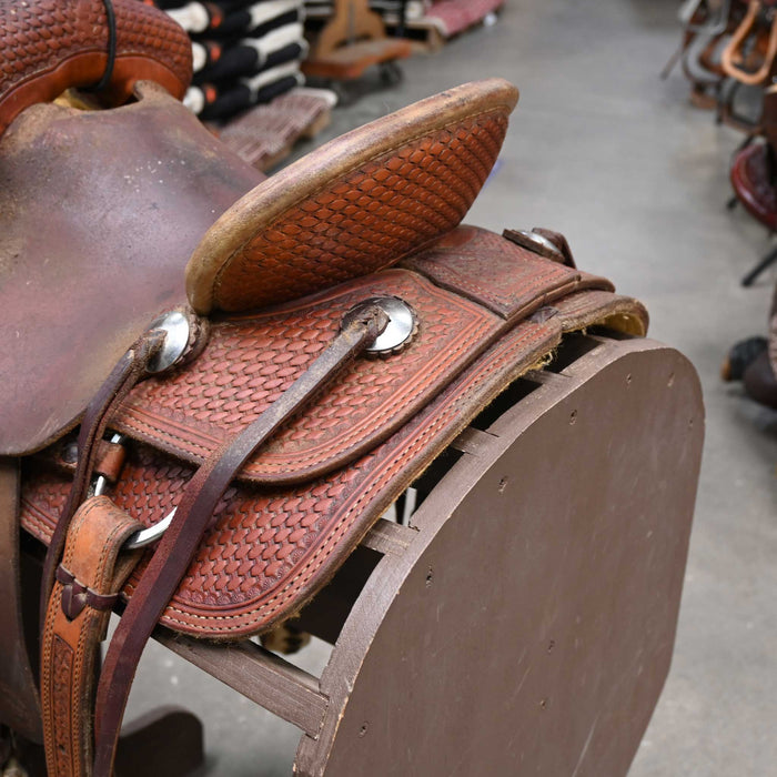 12" USED TESKEY'S JR RANCH ASSOCIATION SADDLE