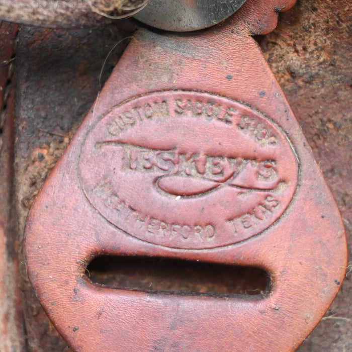 12" USED TESKEY'S JR RANCH ASSOCIATION SADDLE