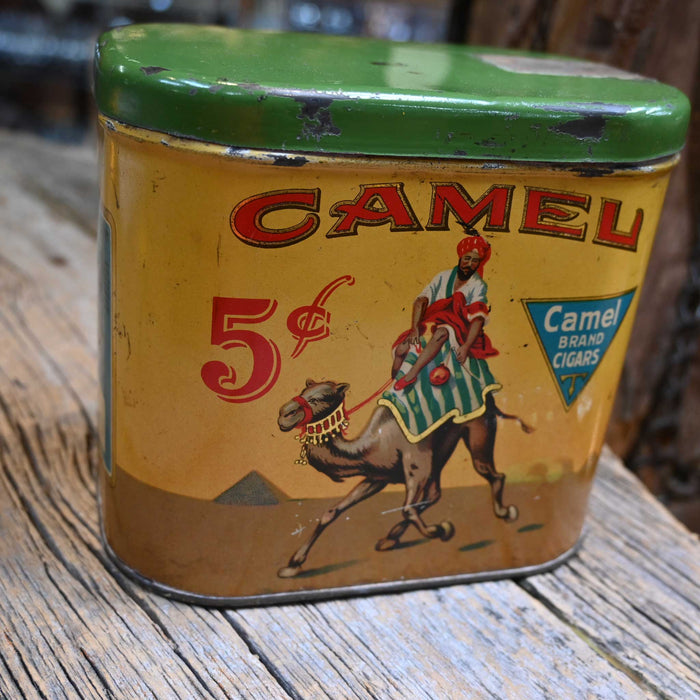 Early Mid Century Camel Brand Cigar Tin