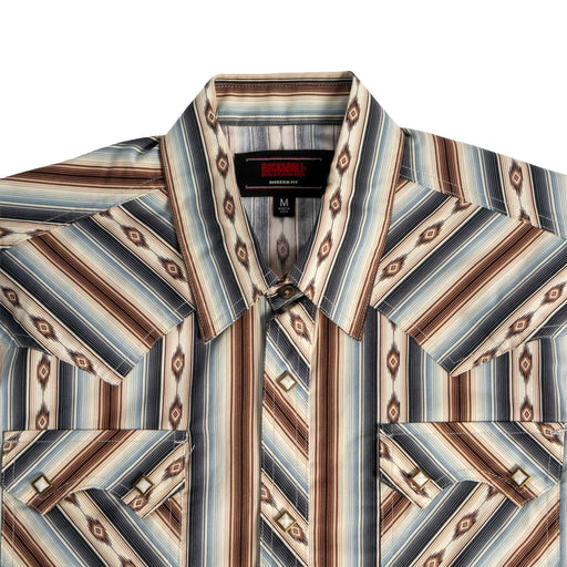 Rock & Roll Denim Men's Western Serape Stripe Pearl Snap Shirt MEN - Clothing - Shirts - Long Sleeve Panhandle