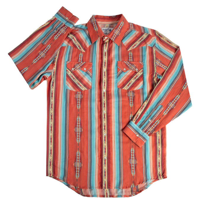 Panhandle Slim Men's Southwestern Stripe Pearl Snap Shirt MEN - Clothing - T-Shirts & Tanks Panhandle