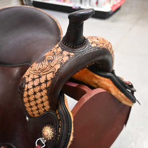 16" CIRCLE Y QUILTED SUNFLOWER FLEX2 TRAIL SADDLE Saddles Circle Y Saddlery