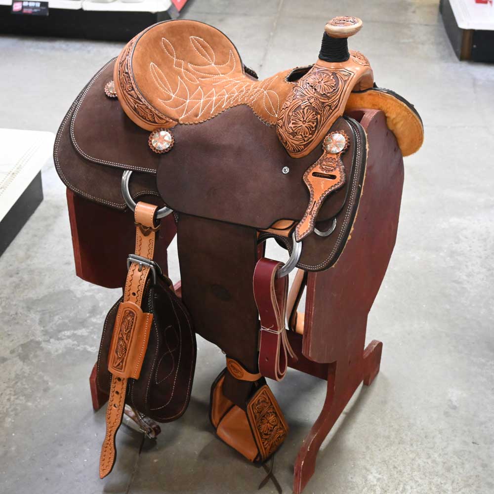 14" TESKEY'S ROPING SADDLE Saddles TESKEY'S SADDLERY LLC