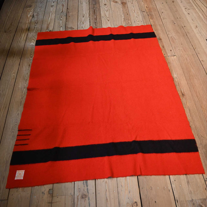 Vintage Red Wool Blanket by Hudson Bay Point Blanket