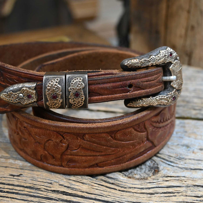 Vintage & Classy 14K Holland San Angelo Tx. Buckle & 40" James Station Belt Collectibles Holland San Angelo