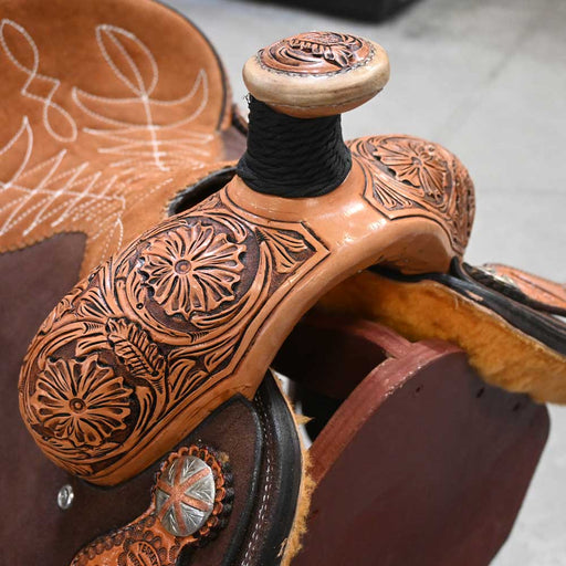14" TESKEY'S TEAM ROPING SADDLE Saddles - New Teskey's Saddlery