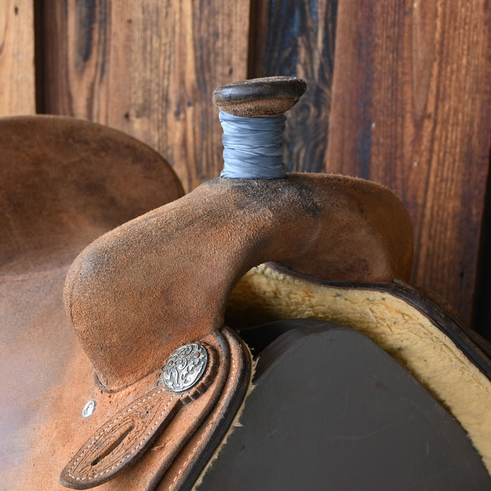 14" USED CACTUS TEAM ROPING SADDLE