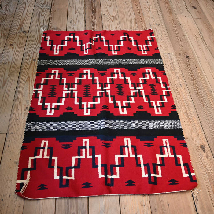 Vintage Navajo Rug with great color Collectibles MISC