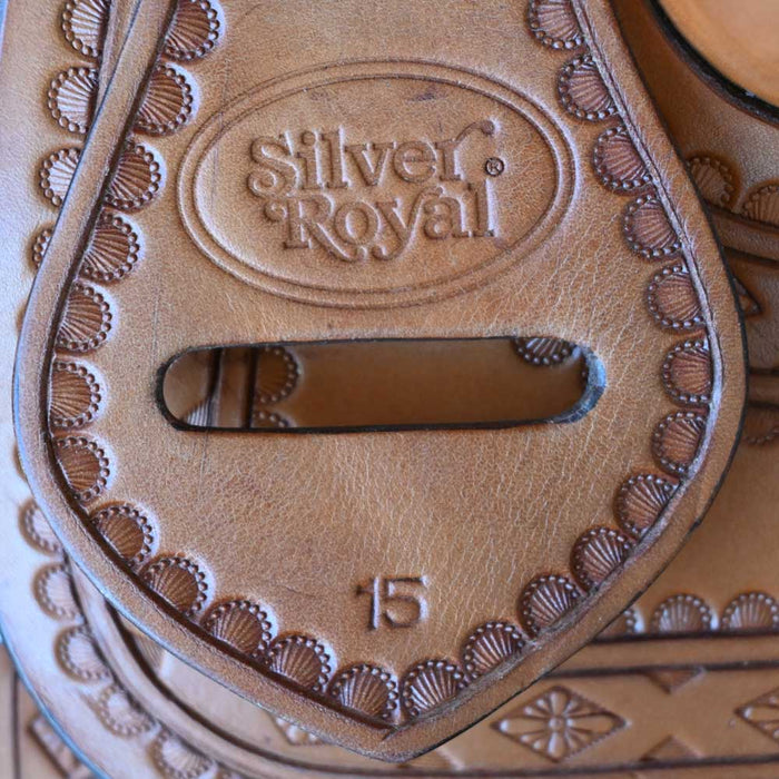 15" USED SILVER ROYAL RANCH SADDLE Saddles - Used Silver Royal