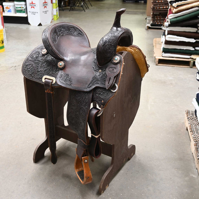 14" USED PAUL TAYLOR BARREL SADDLE