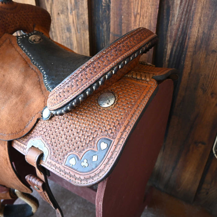 15" USED DOUBLE J BARREL SADDLE