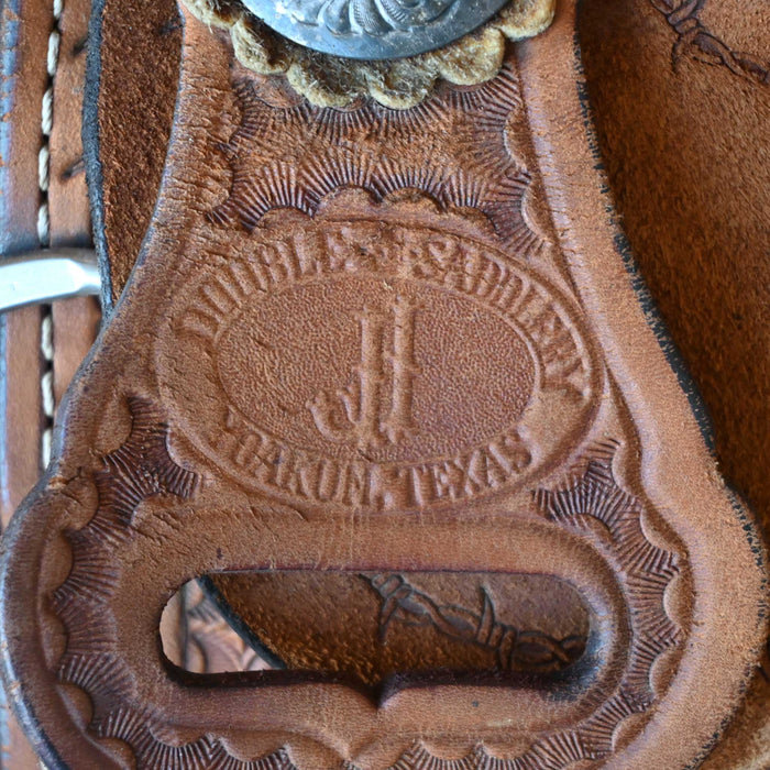 15" USED DOUBLE J BARREL SADDLE