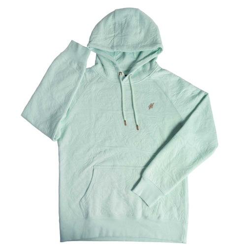 Hooey Women's Concho Bleached Aqua Leather Pattern Hoodie WOMEN - Clothing - Pullovers & Hoodies Hooey