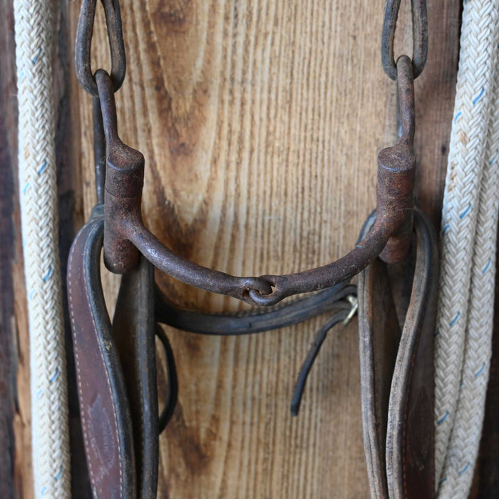 Dennis Moreland D-Ring Snaffle Bridle Rig w/Browband Headstall