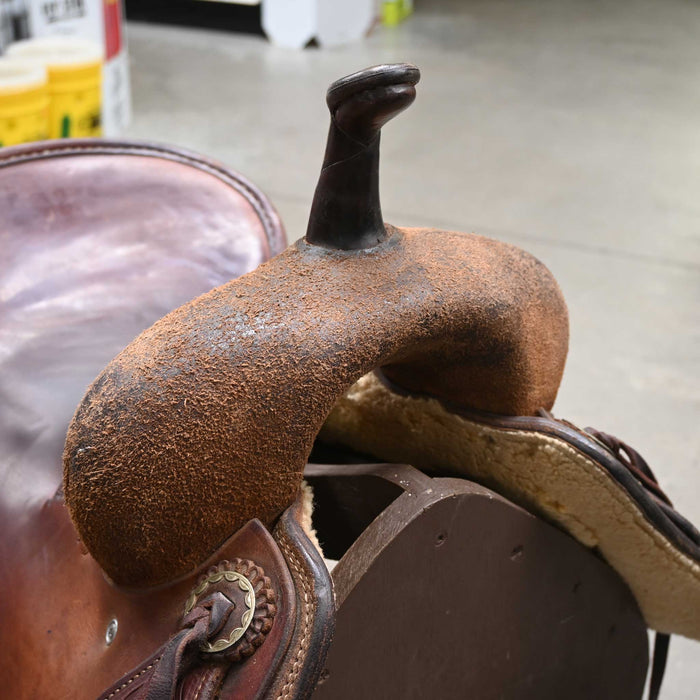15" USED JEFF SMITH CUTTING SADDLE