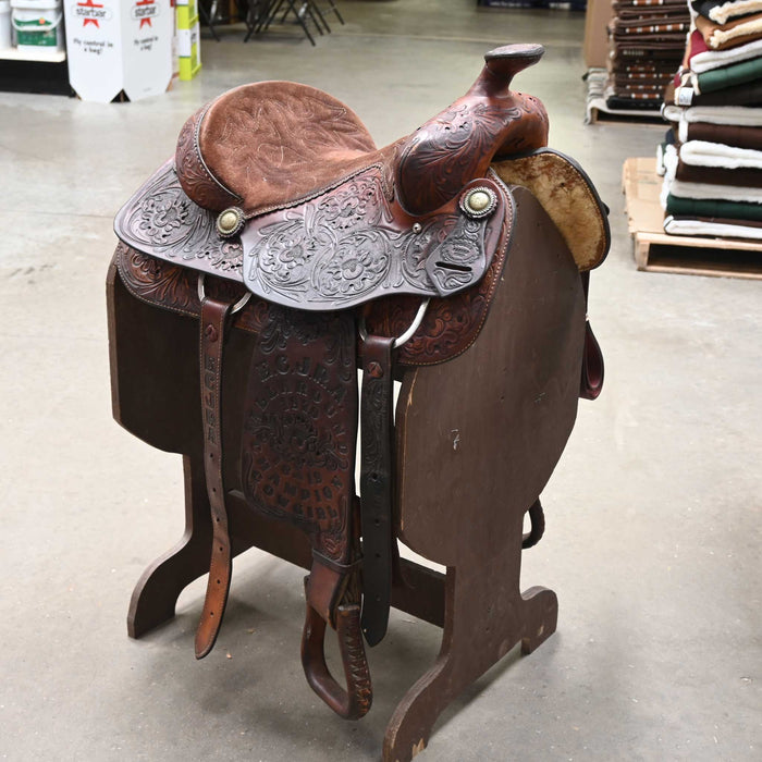 14.5" USED TUCKER'S SADDLE SHOP TRAIL SADDLE