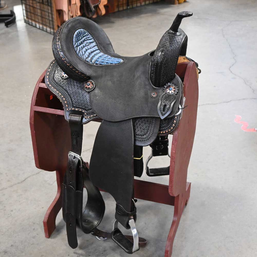 14" SEVEN PLATINUM BARREL SADDLE Saddles Seven Saddle