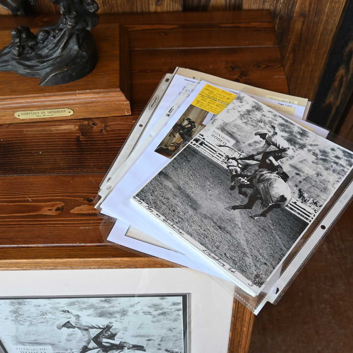 Bronze of Harley May Riding Quick Silver Ellensburg Wa. in 1964 By Don E. Bernard