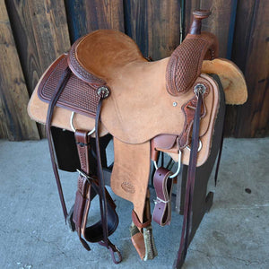 15" TESKEY'S RANCH CUTTER SADDLE Saddles Teskey's Saddlery