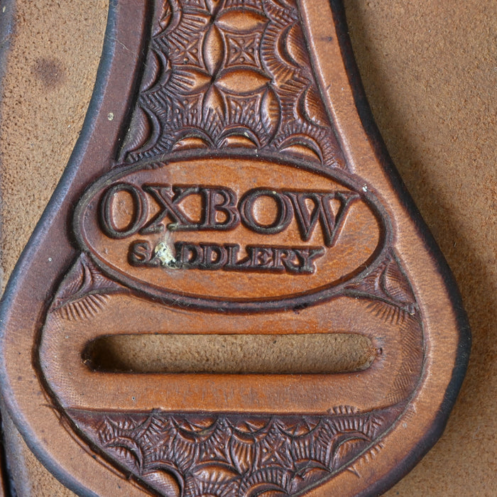 14" USED OXBOW TEAM ROPING SADDLE
