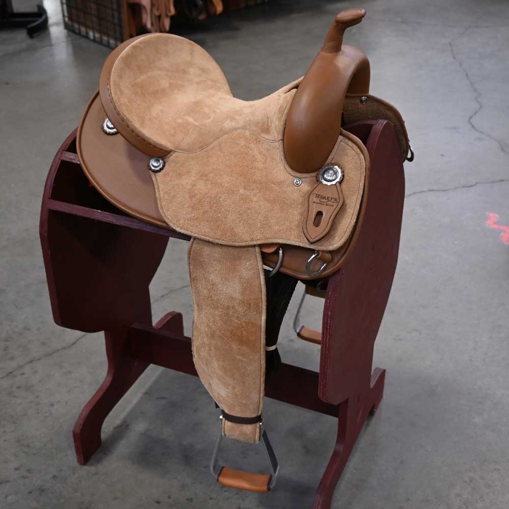 13.5" TESKEY'S BRAZILIAN BARREL SADDLE Saddles TESKEY'S SADDLERY LLC