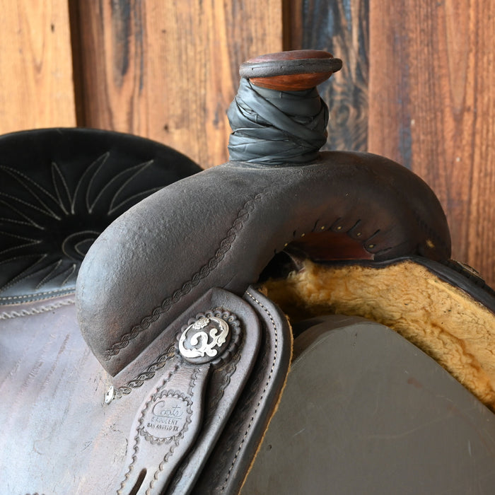 13.5" USED COATS TEAM ROPING SADDLE