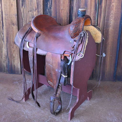 16.5" USED TRENT WARD RANCH CUTTER SADDLE Saddles - Used Trent Ward