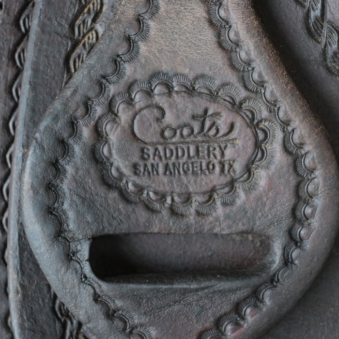 13.5" USED COATS TEAM ROPING SADDLE