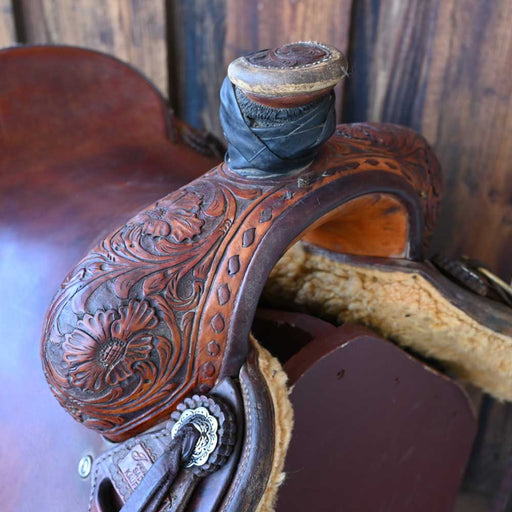 16.5" USED TRENT WARD RANCH CUTTER SADDLE Saddles - Used Trent Ward