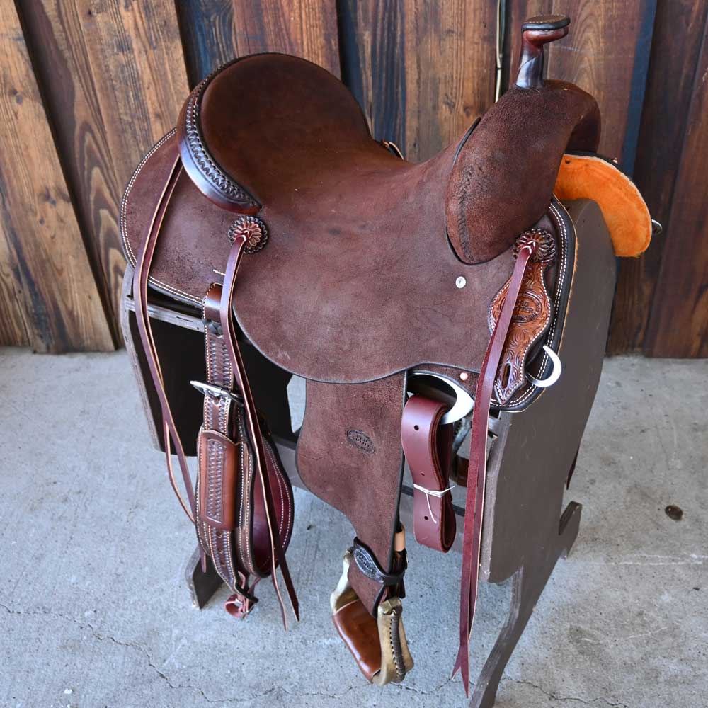 15" TESKEY'S PRO CUTTER RANCH CUTTER SADDLE Saddles TESKEY'S SADDLERY LLC   