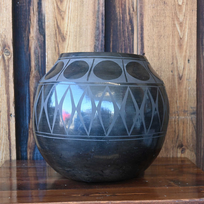 Contemporary Blackware Pottery Jar Collectibles misc