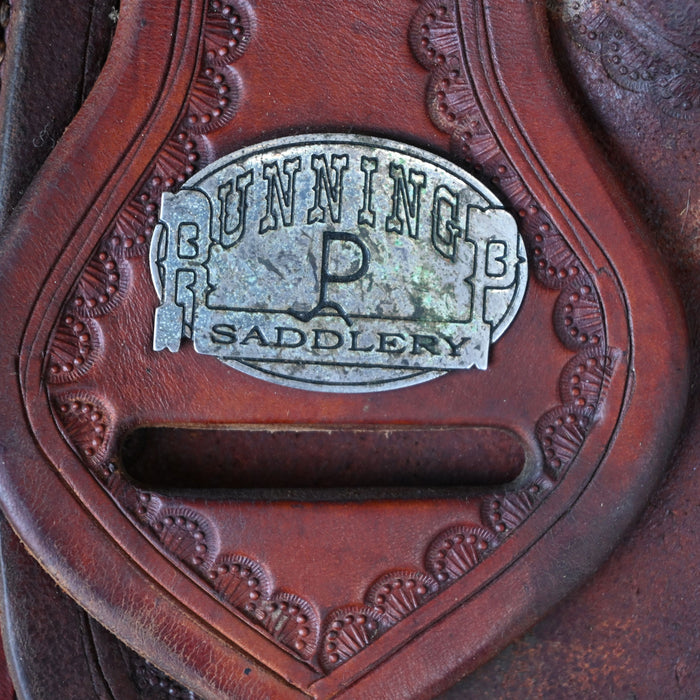 14" USED RUNNING P TEAM ROPING SADDLE