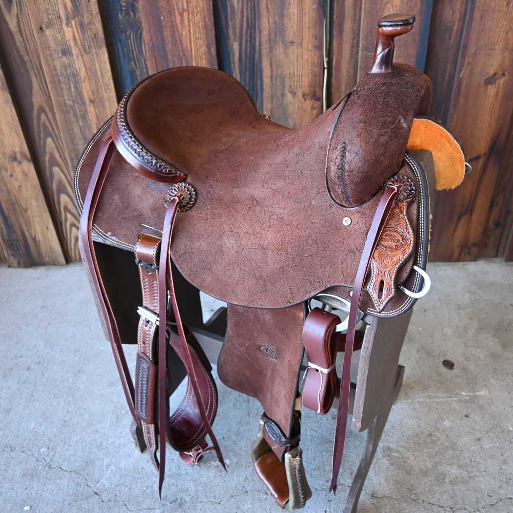 16" TESKEY'S PRO CUTTER RANCH CUTTER SADDLE Saddles TESKEY'S SADDLERY LLC   