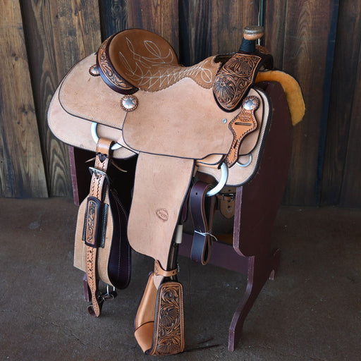 14.5" TESKEY'S CALF ROPING SADDLE Saddles - New Teskey's Saddlery