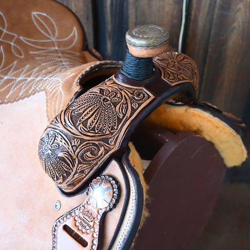 14.5" TESKEY'S CALF ROPING SADDLE Saddles - New Teskey's Saddlery