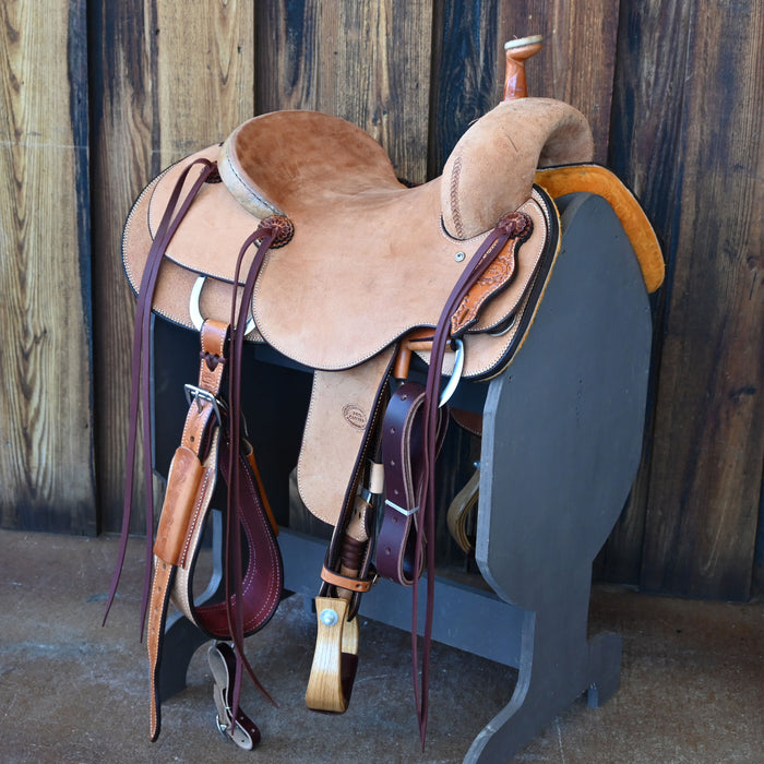 15" TESKEY'S PRO CUTTER RANCH CUTTER SADDLE