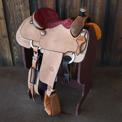 14.5" TESKEY'S CALF ROPING SADDLE Saddles - New Teskey's Saddlery