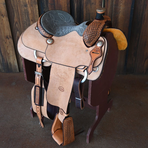 14.5" TESKEY'S CALF ROPING SADDLE Saddles - New Teskey's Saddlery