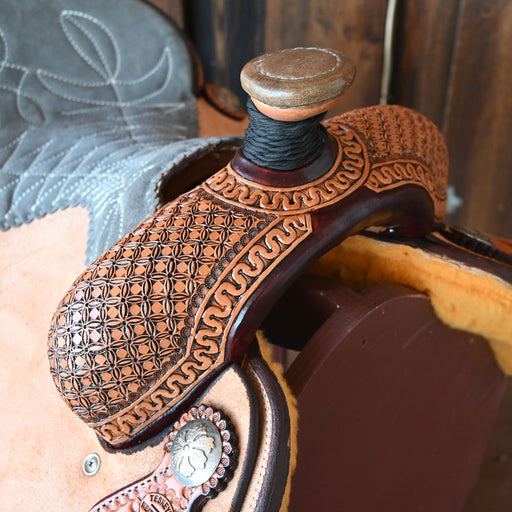 14.5" TESKEY'S CALF ROPING SADDLE Saddles - New Teskey's Saddlery