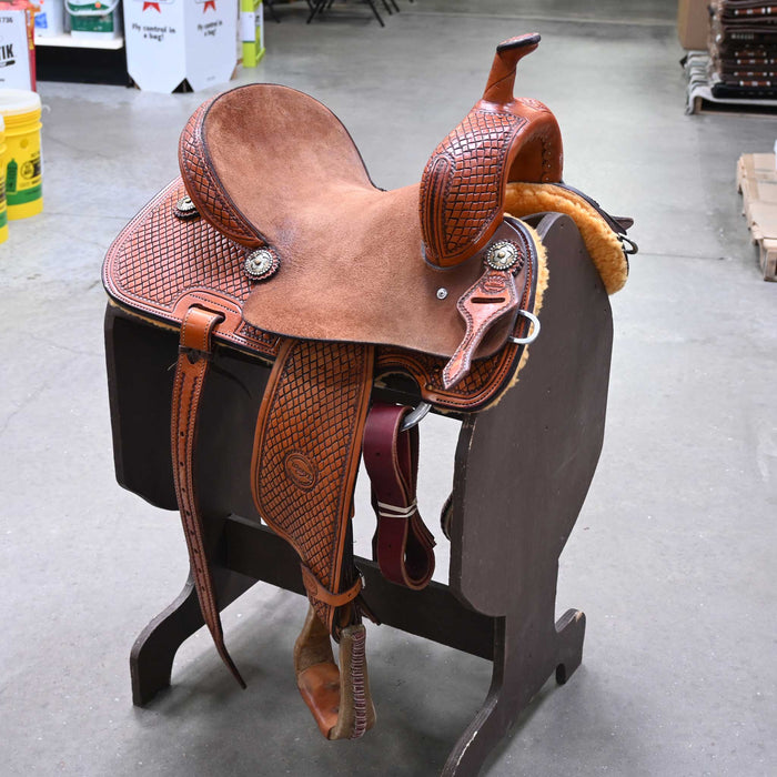 14" USED TESKEY'S BARREL SADDLE