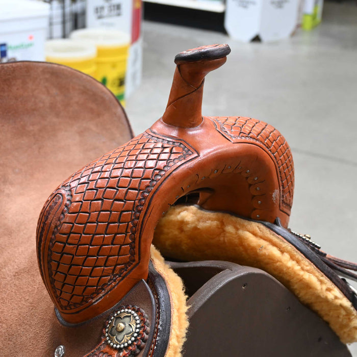 14" USED TESKEY'S BARREL SADDLE