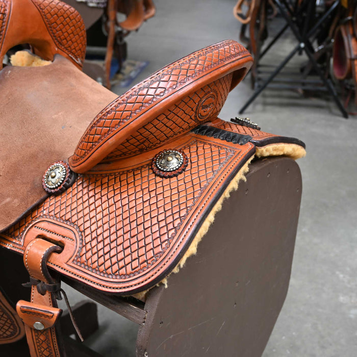 14" USED TESKEY'S BARREL SADDLE