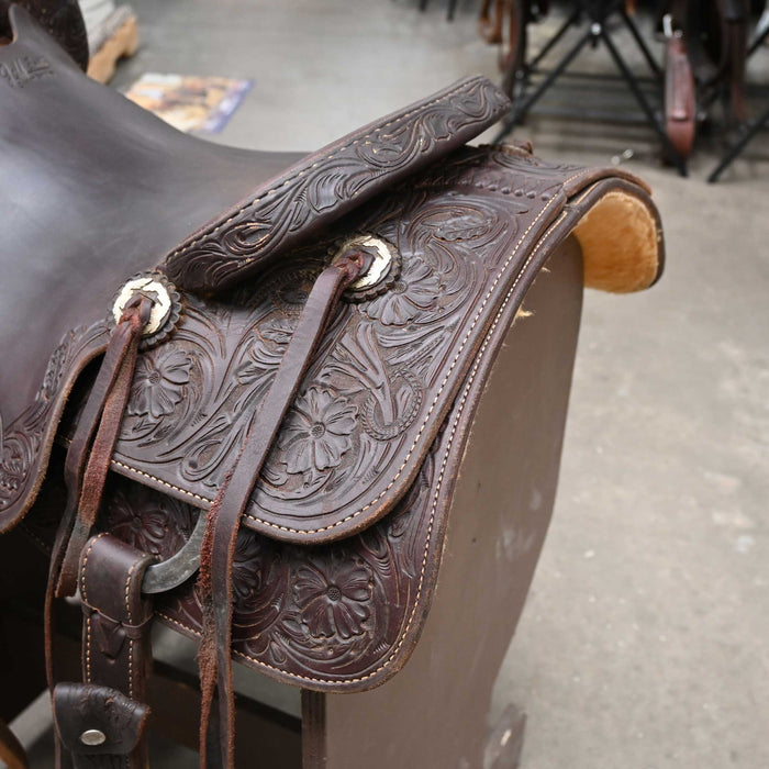 16" USED JEFF SMITH BUSTER WELCH CUTTING SADDLE