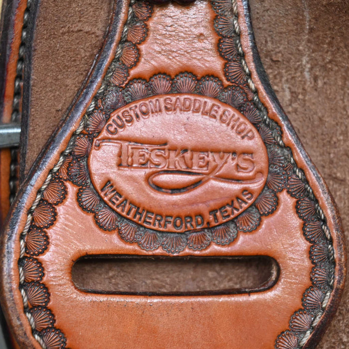 14" USED TESKEY'S BARREL SADDLE