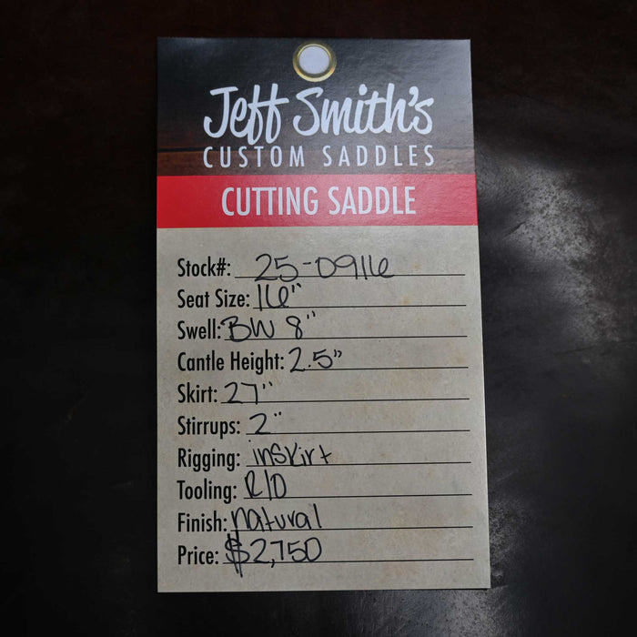 16" USED JEFF SMITH BUSTER WELCH CUTTING SADDLE