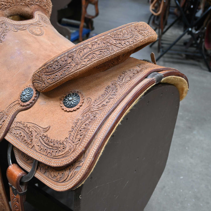 14.5" USED TOMAHAWK TEAM ROPING SADDLE
